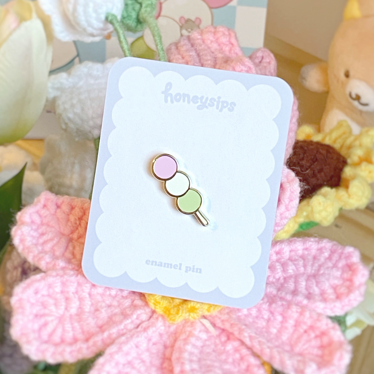 Dango Pin Mini Dango Enamel Pin – honeysips